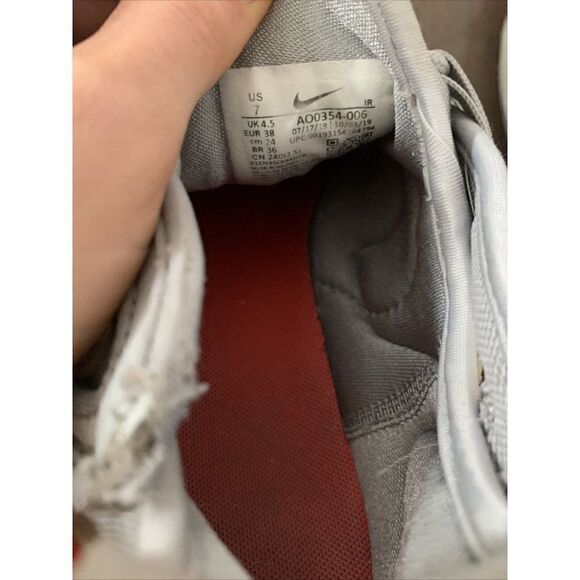 nike zoom air ao0354-006 2k Grey Track Red Sneakers Athletic Shoes 7 - Picture 7 of 7